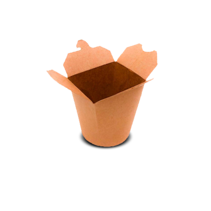 Caja Circular Kraft 26oz