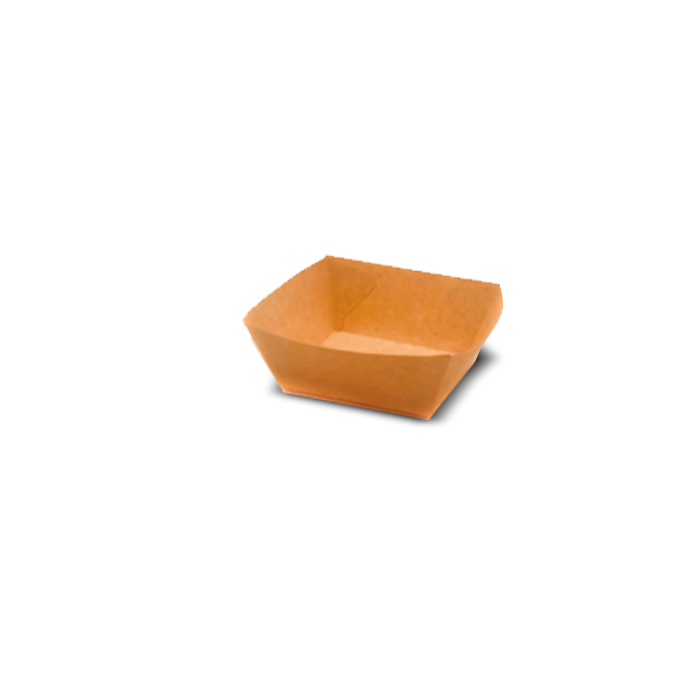 Bandeja Rectangular Kraft XXS